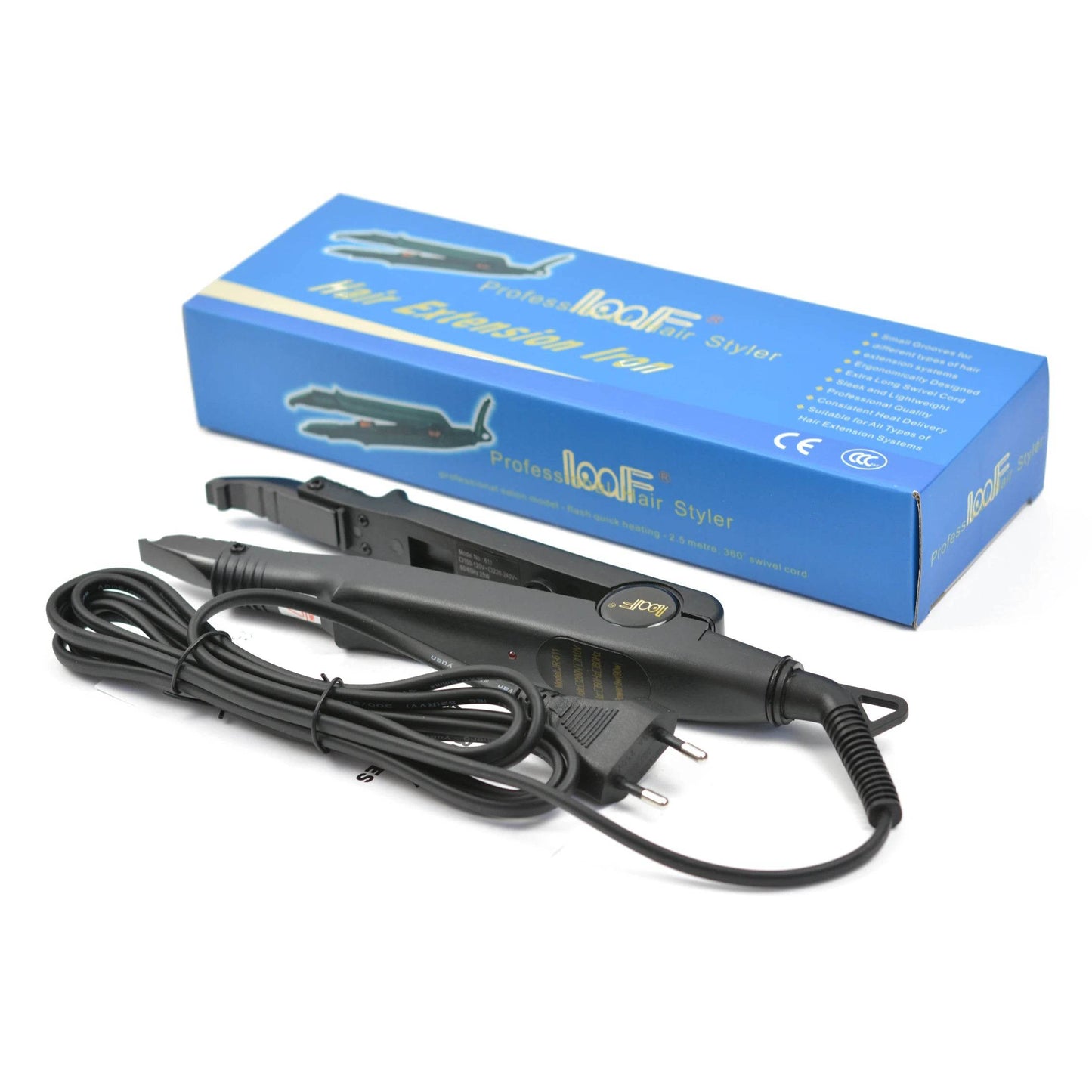 1pc JR-611 A/B/C tip Constant Heat Iron Hair Connectors Hair Extensions Tools Fusion Iron Wand Iron Melting Tool+EU outlet - AIAZ