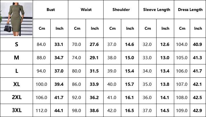 Elegant Office Dresses for Women O Neck Half Sleeve Sheath Package Hips Formal Business Work Wear Vestidos Mujer Dress Clothes - AIAZ
