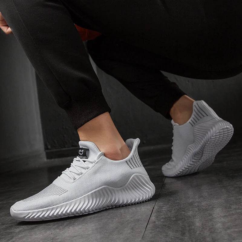 Shoes for Men Designer Men Shoes Breathable Mesh White Men's Tennis Trainers Male Casual Sneakers Zapatos Hombre Tenis Masculino - AIAZ