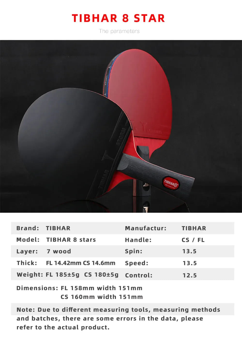 TIBHAR 6/7/8/9 Star Table Tennis Racket Superior Sticky Rubber Carbon Blade Ping Pong Rackets Professional Pimples-in Sticky