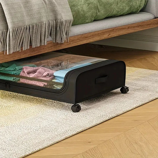 Simple Wheel Storage Box Multifunctional Movable Clothes Storage Case For Home