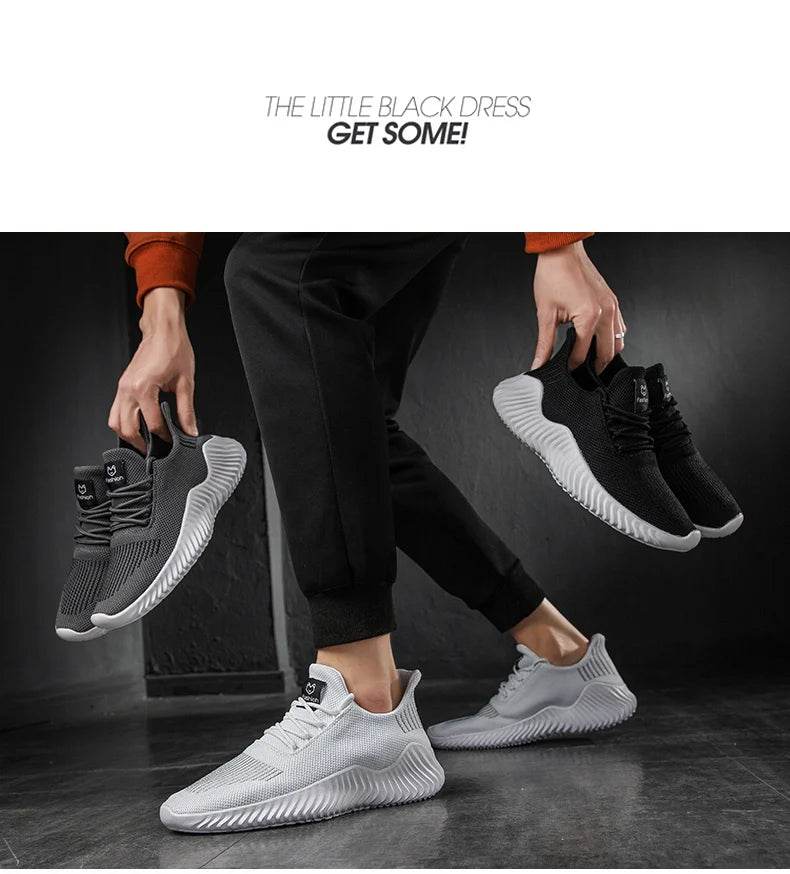Shoes for Men Designer Men Shoes Breathable Mesh White Men's Tennis Trainers Male Casual Sneakers Zapatos Hombre Tenis Masculino - AIAZ