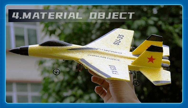 RC Foam Aircraft SU-35 Plane 2.4G Radio Control Glider Remote Control Fighter Plane Glider Airplane Foam Boys Toys for Children - AIAZ