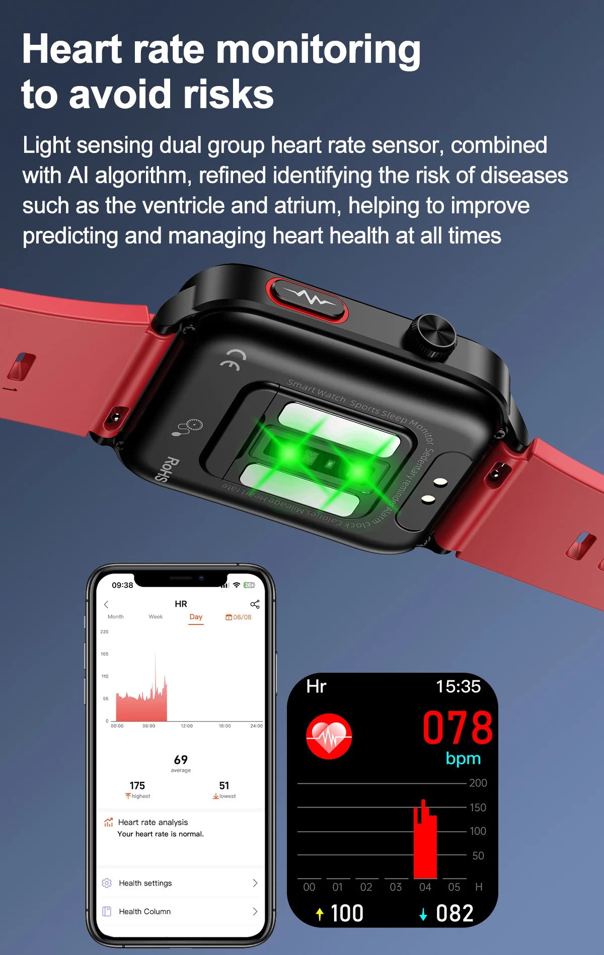 For huawei 2025 New Smart Watch air Pump ECG True Accurately Blood Pressure Airbag health watch Uric Acid Blood Lipids watch men