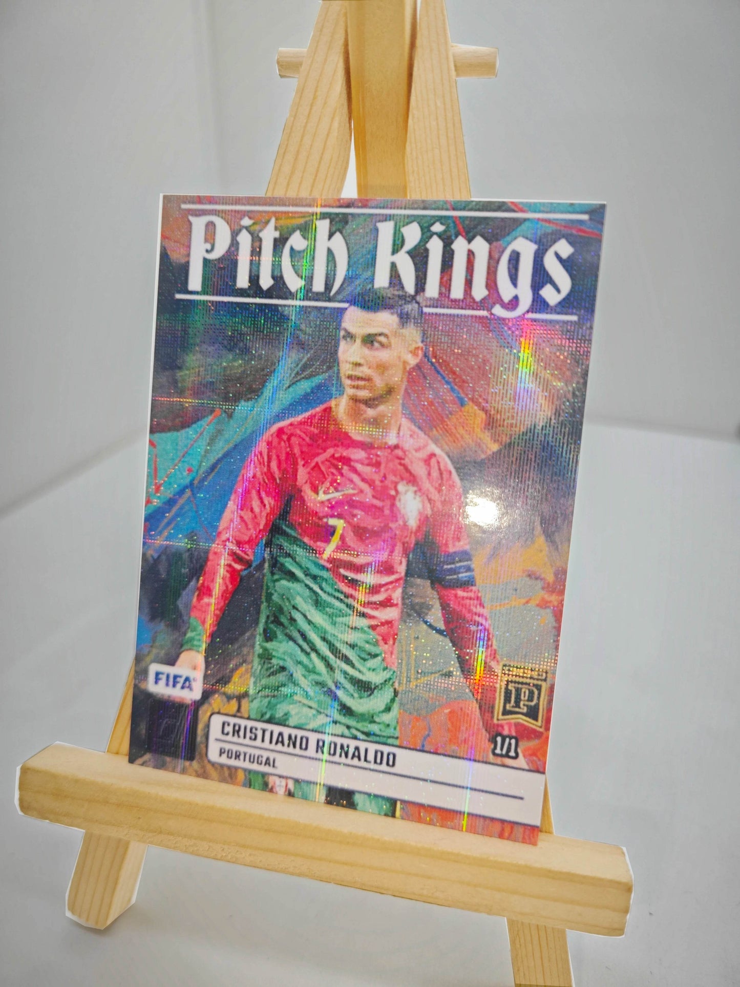 Panini collectible card laser flash DIY Messi Cristiano Ronaldo Kylian Mbappe David Beckham Card bricks Holiday gifts 1.5mmthick - AIAZ