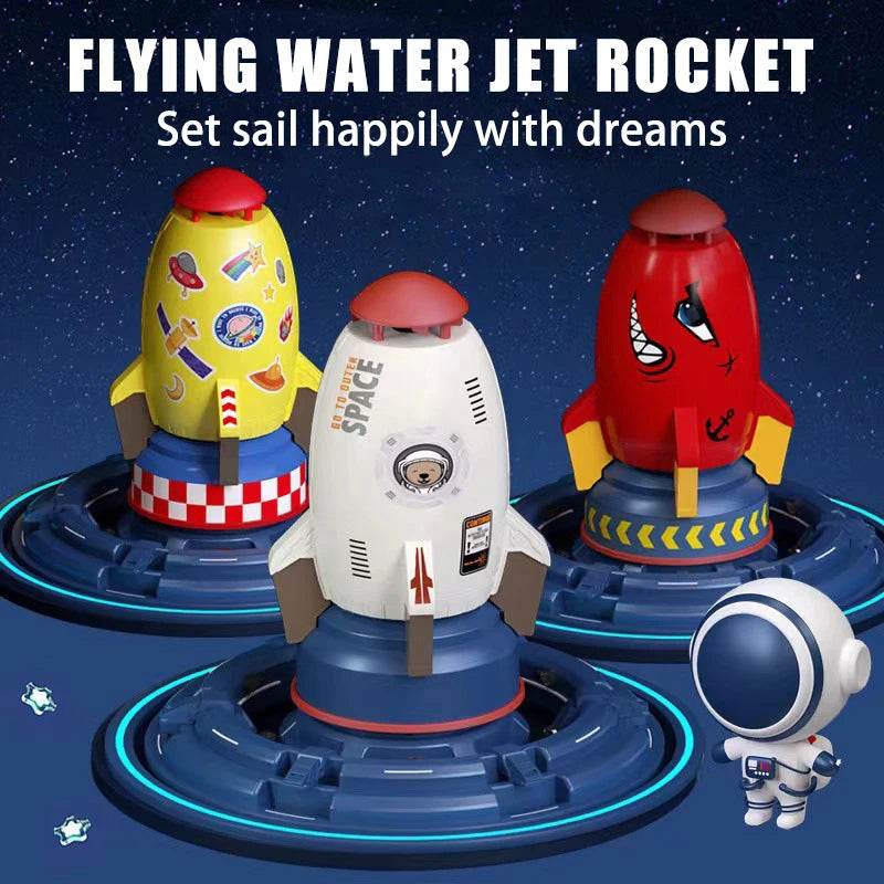 Water Pressure Lift Sprinkler Toy Fun Interaction In Garden Lawn Water Spray Toys for Kids Rocket Launcher Toys Outdoor Rocket - AIAZ