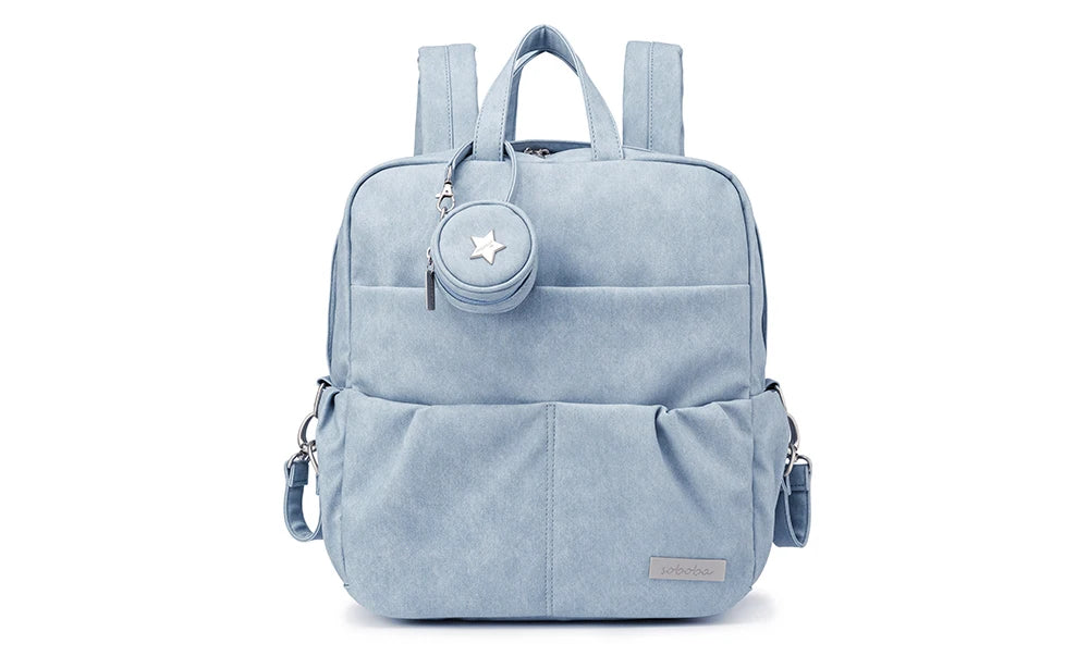 Soboba New Diaper Backpack for Newborn Baby Large Capacity Waterproof Diaper Bag with Pacifier Holder Stylish Diaper Bags