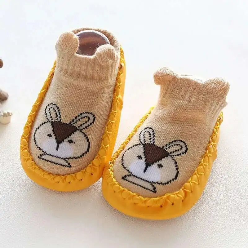 1 Pair Fashion Cute Baby Socks With Rubber Soles Infant Spring Autumn Winter Children Floor Socks Shoes Anti Slip Soft Sole Sock