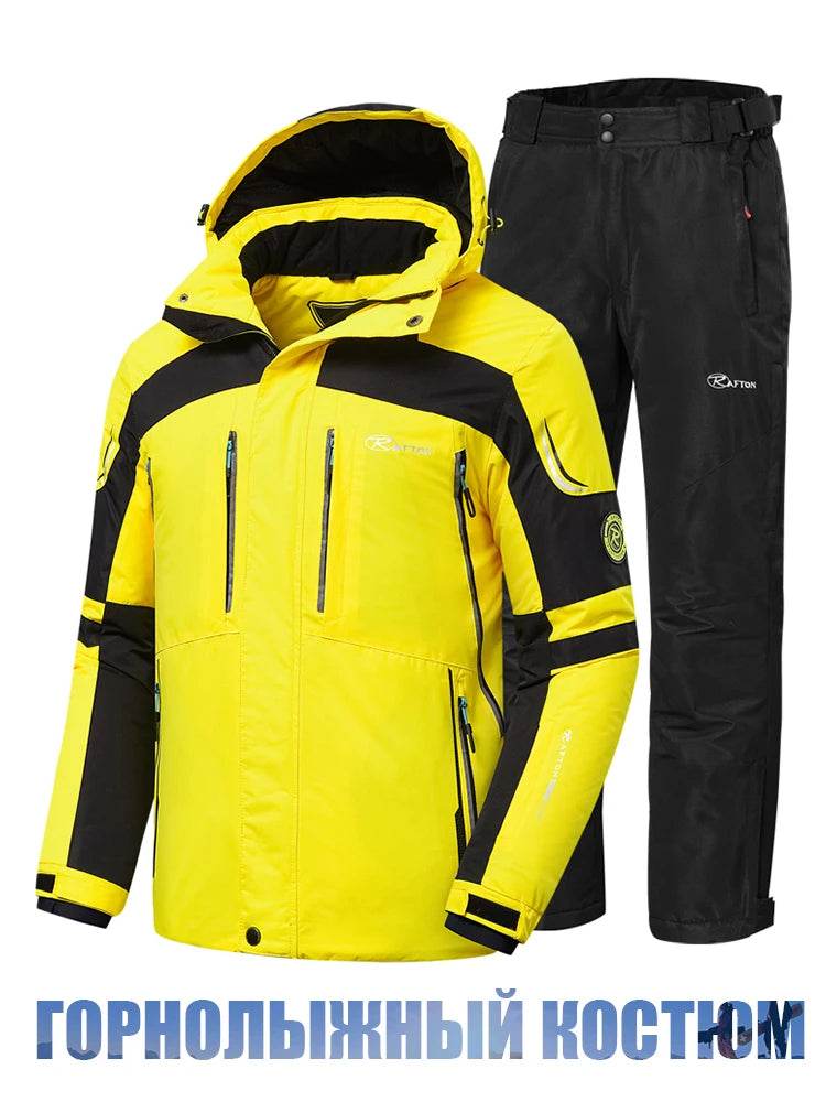 Men 2025 Winter New Outdoor Jet Ski Snow Warm Parkas Jacket Coat Men's Outwear Premium Casual Hat Waterproof Thick Fleece Parkas - AIAZ