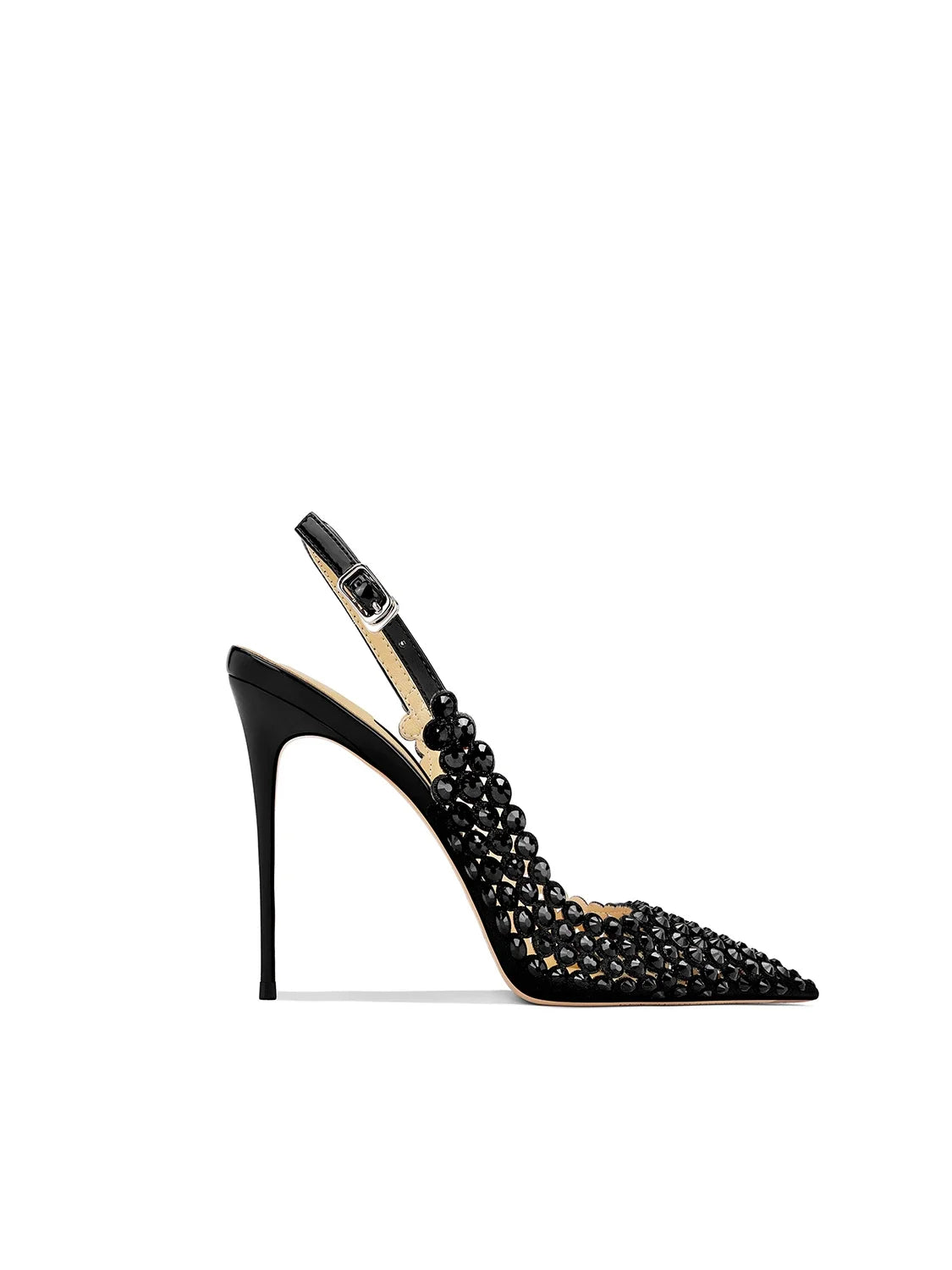 Black Fashion High Heels Sandals Women's Pointed Toes Thin Heels Not Tired Feet 2025 Summer New Temperament Versatile