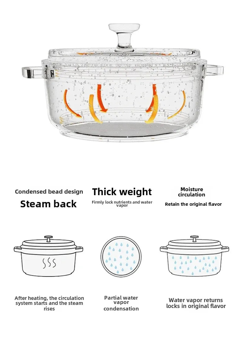 Rushed 30cm Kitchen for Queen's Pot Enamel Cast Iron Multi Functional Non Stick Stewed Pork and Chicken Soup Household Cookware