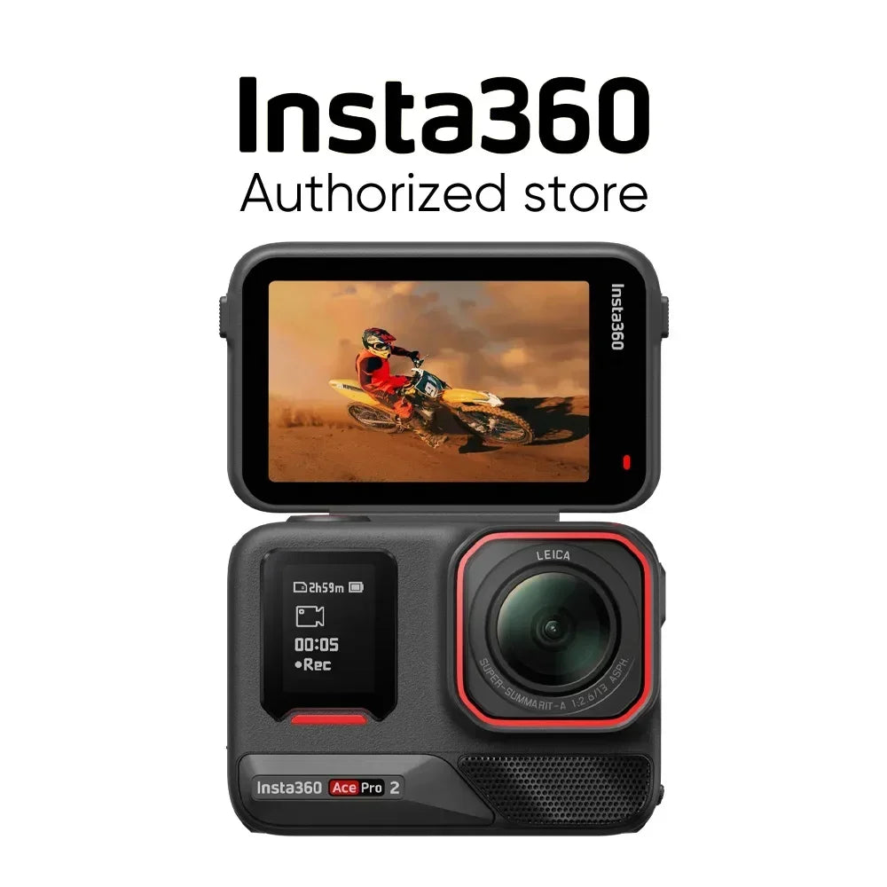 Original Insta360 Ace Pro 2 8K AI Powered Action Cam - Dual Battery Standard Bundle 360 derece aksiyon kamera  4k camera  go pro