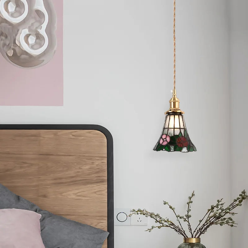 IWHD 2022 NEW Nordic Glass LED Pendant Lights Fixtures Copper Bedroom Dinning Room Restaurant Modern Hanging Lamp Lighting