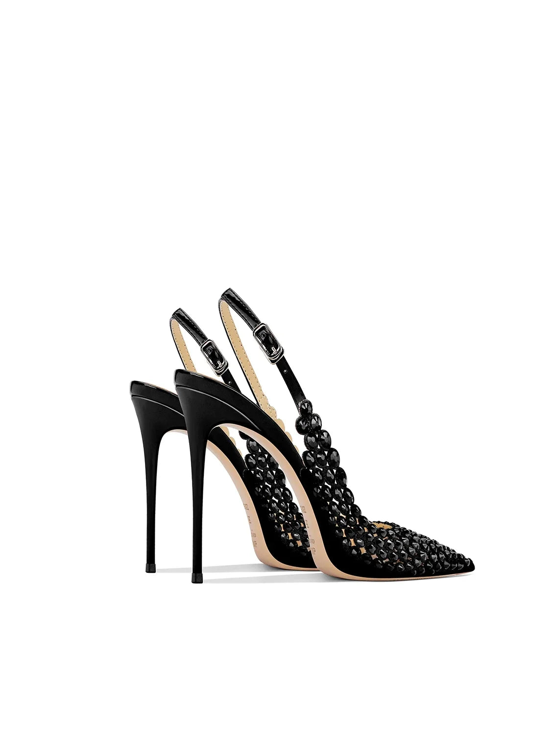 Black Fashion High Heels Sandals Women's Pointed Toes Thin Heels Not Tired Feet 2025 Summer New Temperament Versatile