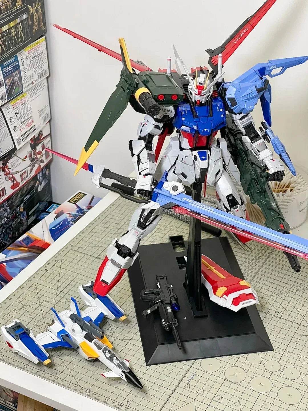 Anime Figure Magic Hg Perfect Attack Assembly 1/144 Model Animation Peripheral Figure Gift Ornament Robot Warrior Boy Toys - AIAZ