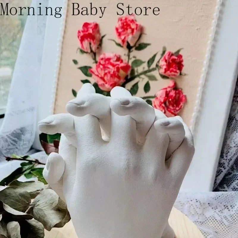 DIY Couples Hand Model Casting Clone Powder Kit Handmade Mold Crafts Valentine's Day Gift Wedding Anniversary Accessories