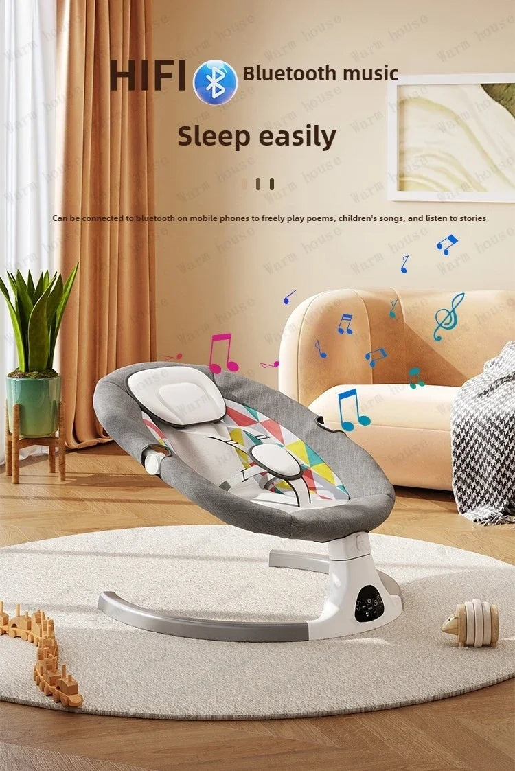 Baby Electric Rocking Chair Baby Electric Sleeping Basket Cooting Smart Rocking Chair for Children Electric Baby Swing