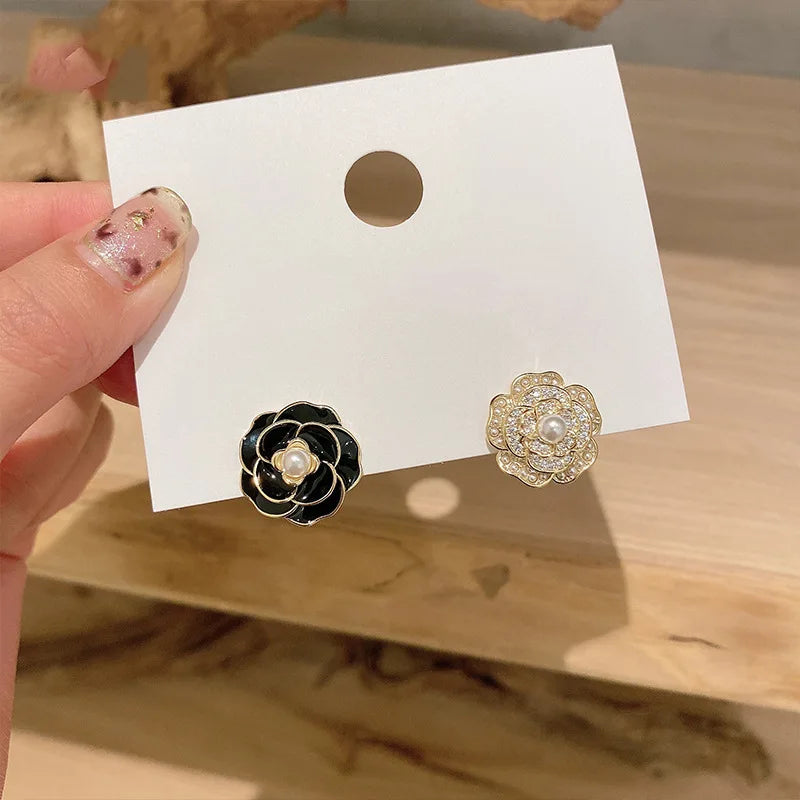 New High-end Atmosphere Decoration Shine Fashion Women Temperament Personality Exaggerated Earring Wedding Jewelry Birthday Gift