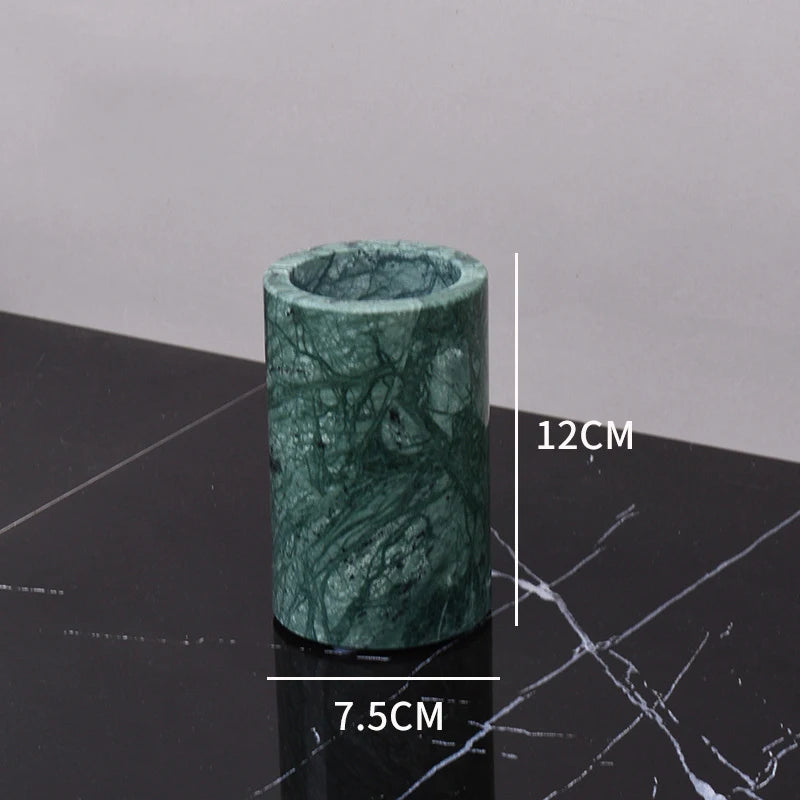 Indian Green Natural Marble Bathroom Accessories Retro Soap Dispenser Soap Dish Toothbrush Holder Tissue Box Bathroom Set