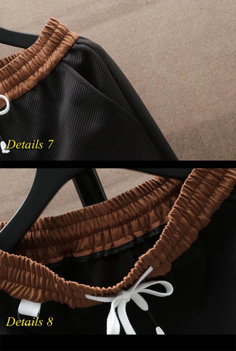 2025 Summer Men's Running Shorts Casual Jogging Sport Short Pants patchwork Print Drawstring Loose Dry Gym Sports Shorts - AIAZ