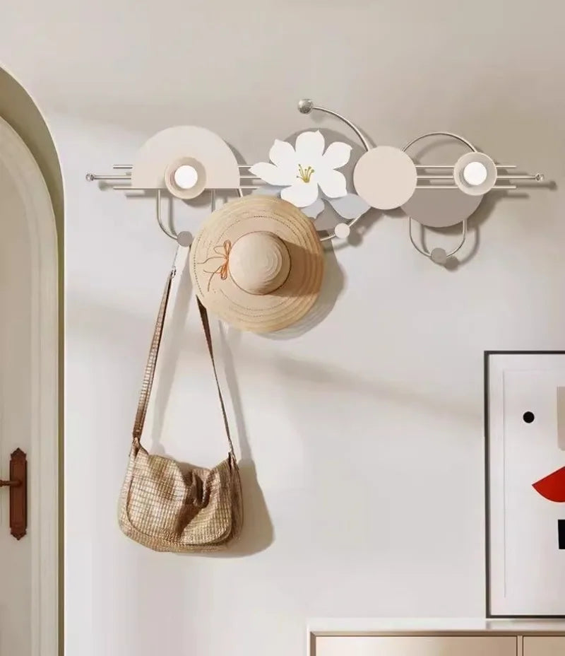 Iron Wall Hanging Grind Smooth Coat Hanger Hooks Hat Organization Creative Door Hanger Storage Rust-proof Home Storage