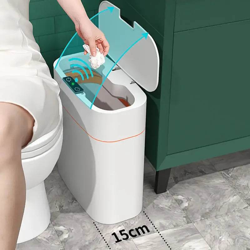 Automatic Smart Trash Can Inductive Household Versatile New Living Room Light Luxury Electric Toilet Toilet Sanitary Bucket