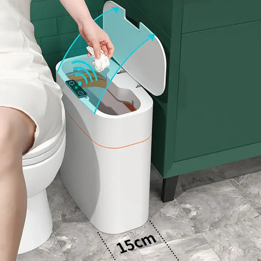 Automatic Smart Trash Can Inductive Household Versatile New Living Room Light Luxury Electric Toilet Toilet Sanitary Bucket