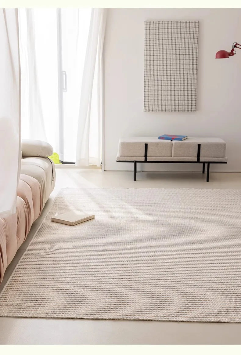 100% Cotton Carpet Living Room No Glue Health Kid Room Carpet Crawling Play Mat Minimalism Modern Bedroom Cloakroom Rugs Carpet