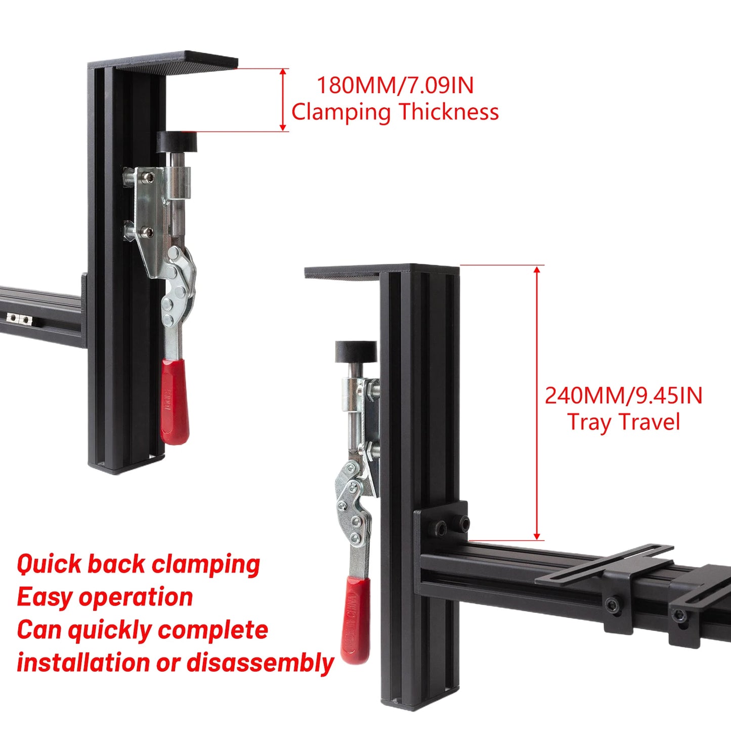 Flight Simulator Joystick THROTTLE STICK Desktop Mounting Bracket For Logitech X56 X55 X52 Thrustmaster T16000M TCA VKB WINWING