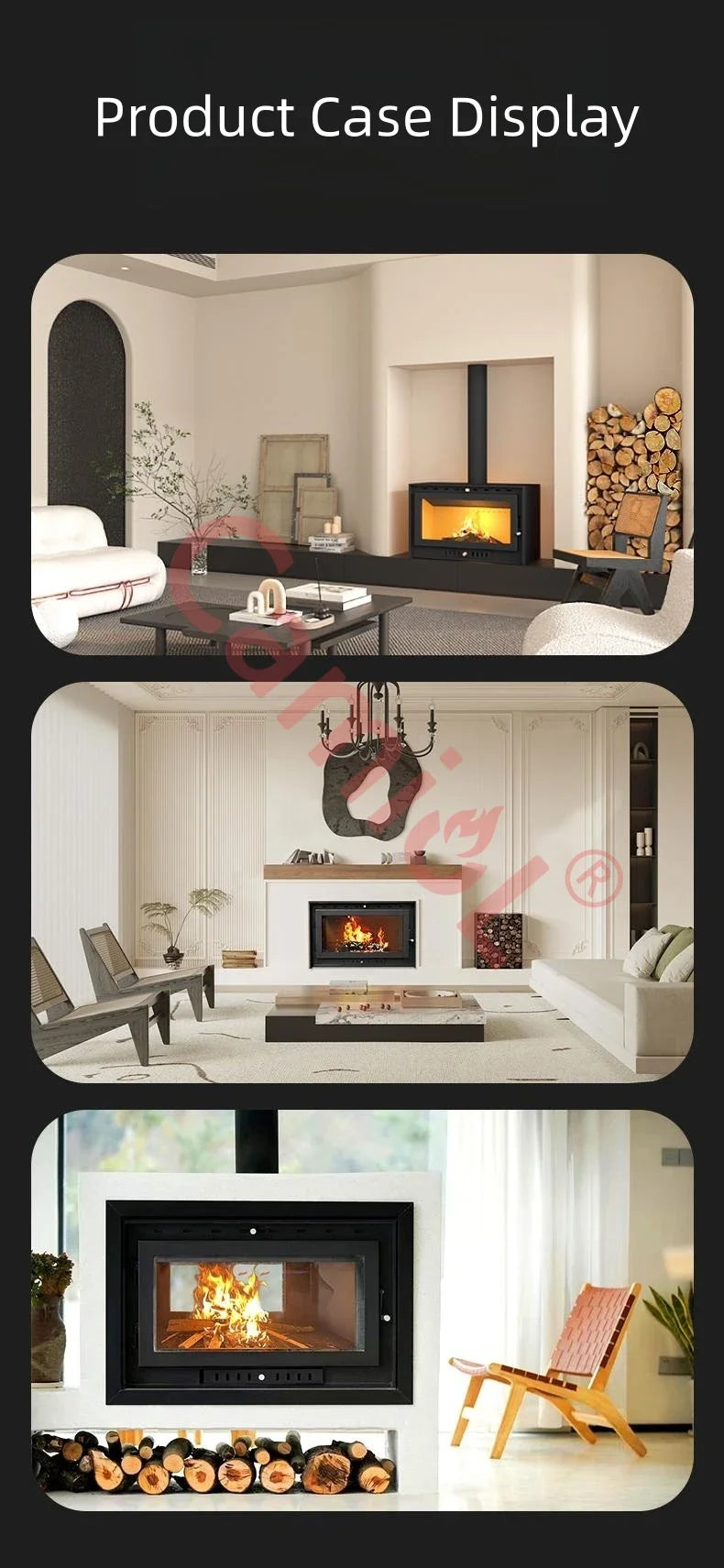 European Quality Cast Iron Fireplace Gas Fire Place Classic Design Cast Iron Material Made Long-lasting Wood Burning Fireplaces