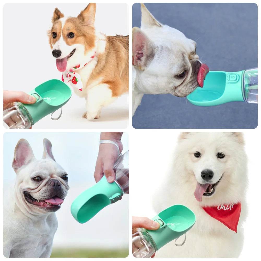 Portable Dog Water Bottle For Small Large Dogs Cat Outdoor Leakproof Walking Drinking Bowls Chihuahua French Bulldog Supplies - AIAZ