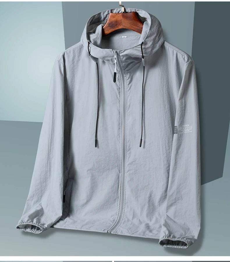 2025 Summer Hooded Jacket Men Women Sun Protection Clothing Fishing Hunting Clothes Quick Dry Skin Windbreaker - AIAZ