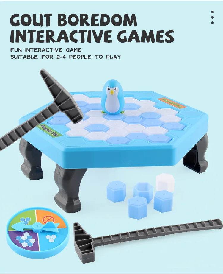 Penguin Breaking Ice Table Game Parent-child Interactive Puzzle Toys party game for kids juegos family games Birthday gift toys - AIAZ
