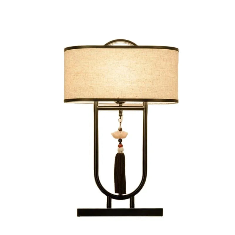 New Chinese Style Table/Nightstand Lamp | Retro Chinese Floor Lighting | Creative Study Room Decorative Floor Lamp
