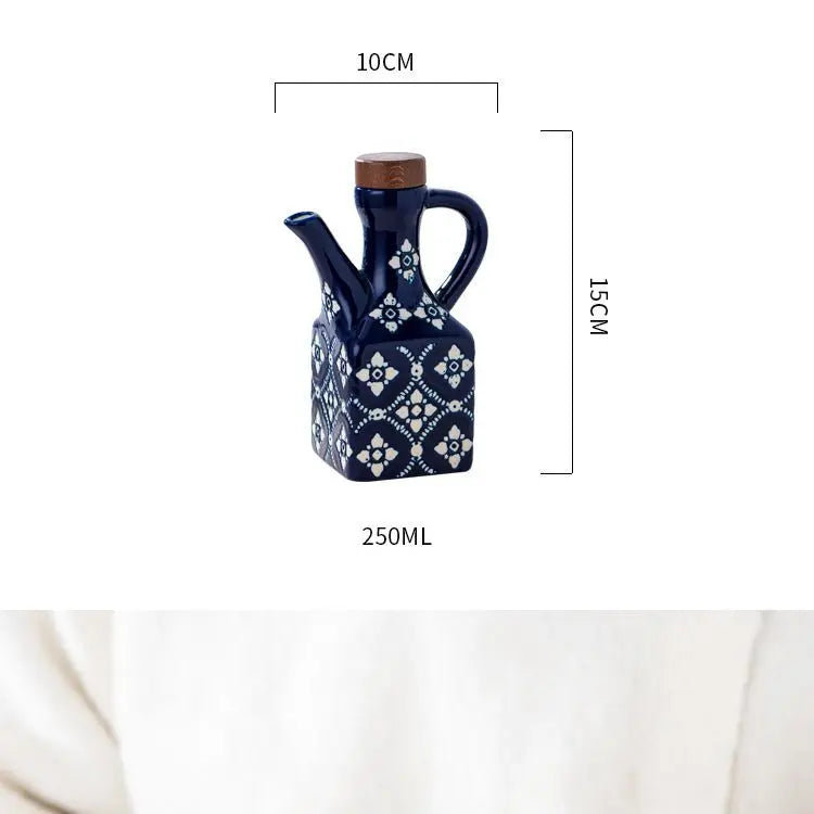 American ceramic oil pot, commercial oil bottle, household kitchen seasoning bottle