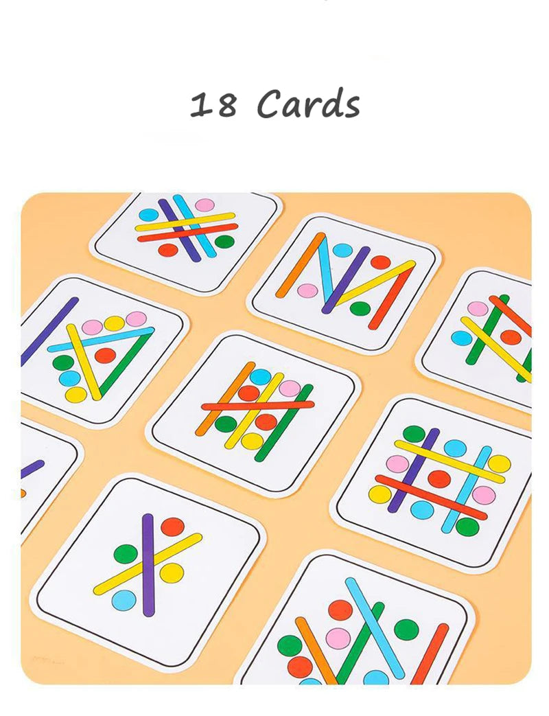Montessori Logical Thinking Games Puzzle Toys Color Matching Game Educational Learning Toys For Children Preschool Teaching Aids