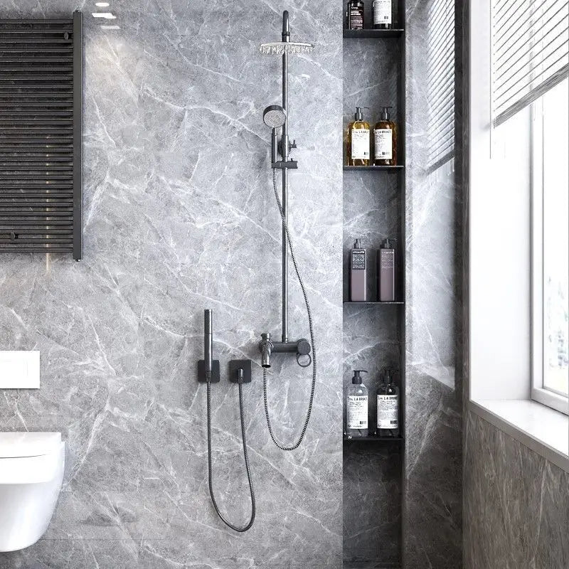 20 Meters Adhesive Wallpaper Bathroom Waterproof Stickers Toilet Wall Renovation Formaldehyde-Free Kitchen Decor Wall Stickers