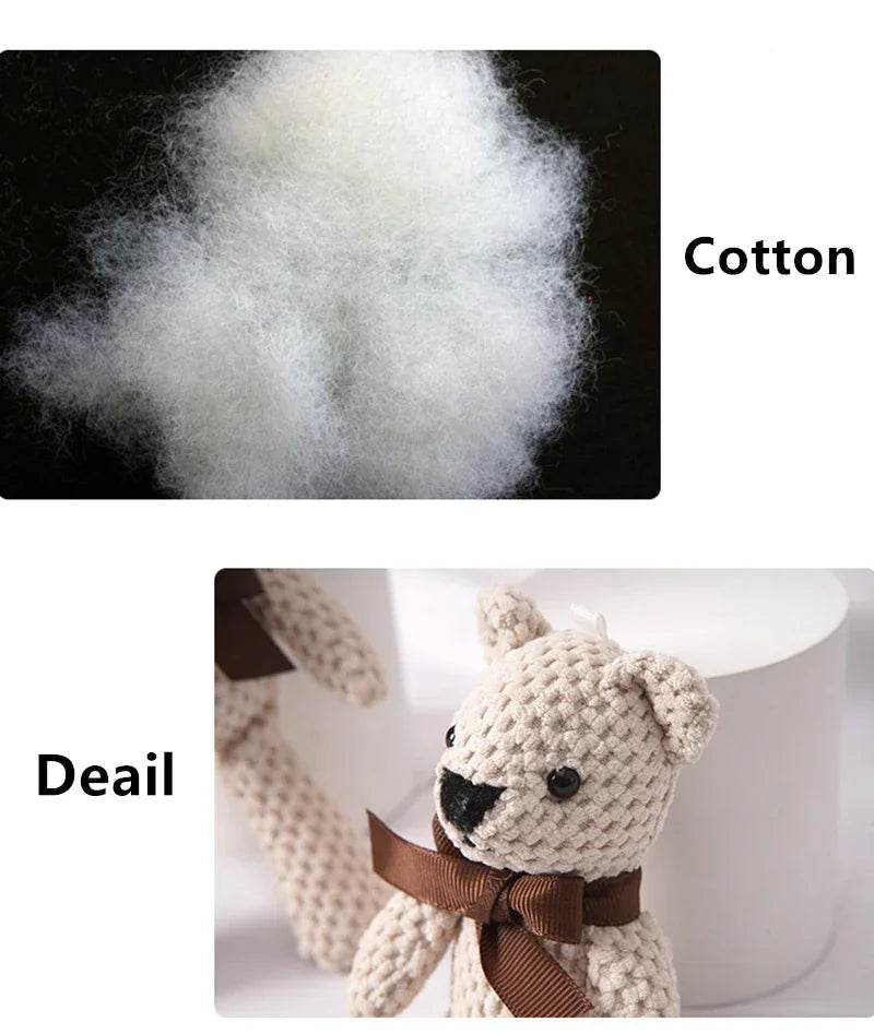 Kids Plush Animals Toys Cute Bear Stuffed Bags Key Pendant Dolls Gifts Birthday Wedding Party Decor Children Baby Bear Stuffed - AIAZ