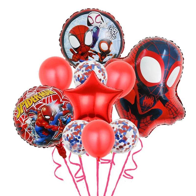 Spidey And His Amazing Friends Birthday Decoration Party Supplies Paper Cups Plates Napkins Tableware Tablecloth Kids Balloons - AIAZ