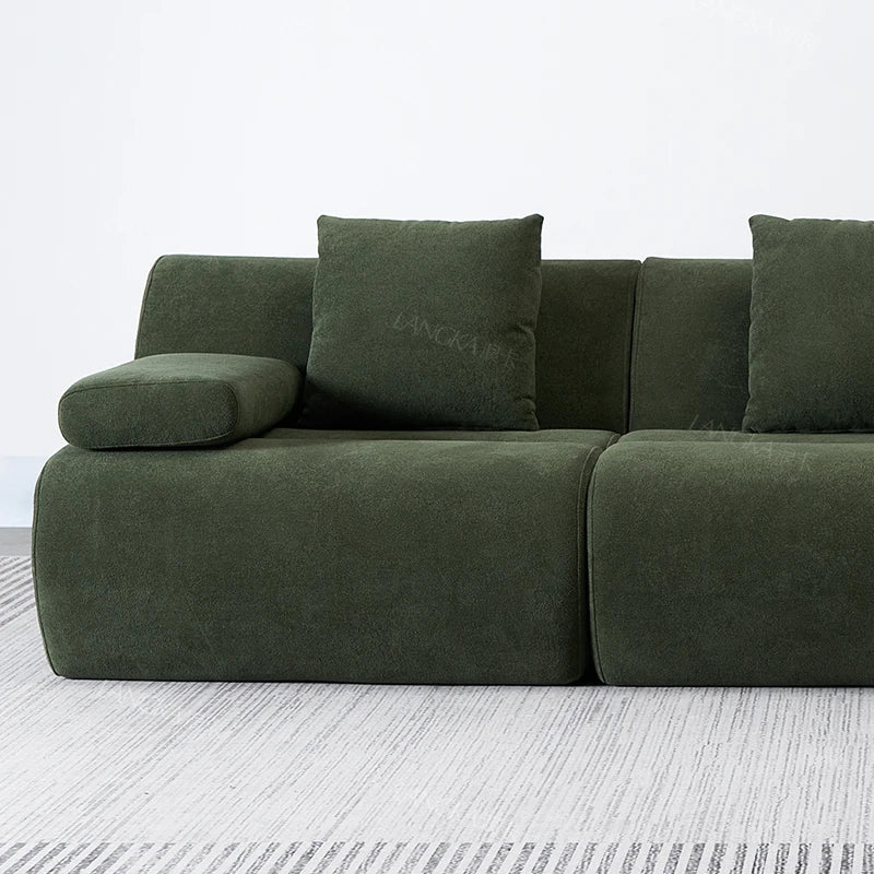 Design Large Green Sofas European Filler Armrest Salon Living Room Sofas Compressed Bedroom Lazy Divano Compresso Home Furniture