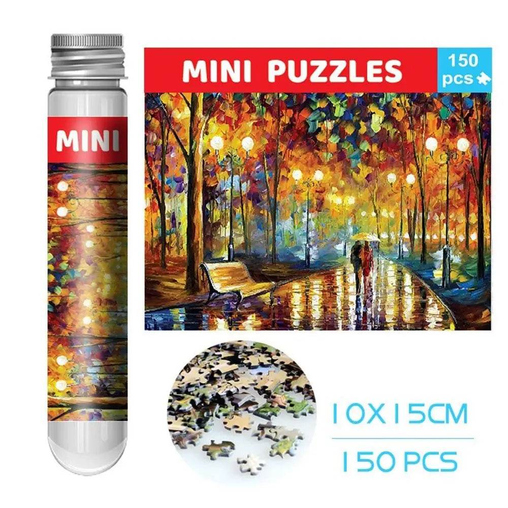 150PCS/Set Oil Painting Jigsaw Puzzles Mini Test Tube Oil Painting Jigsaw Gifts Family Educational Toys Adult Children - AIAZ