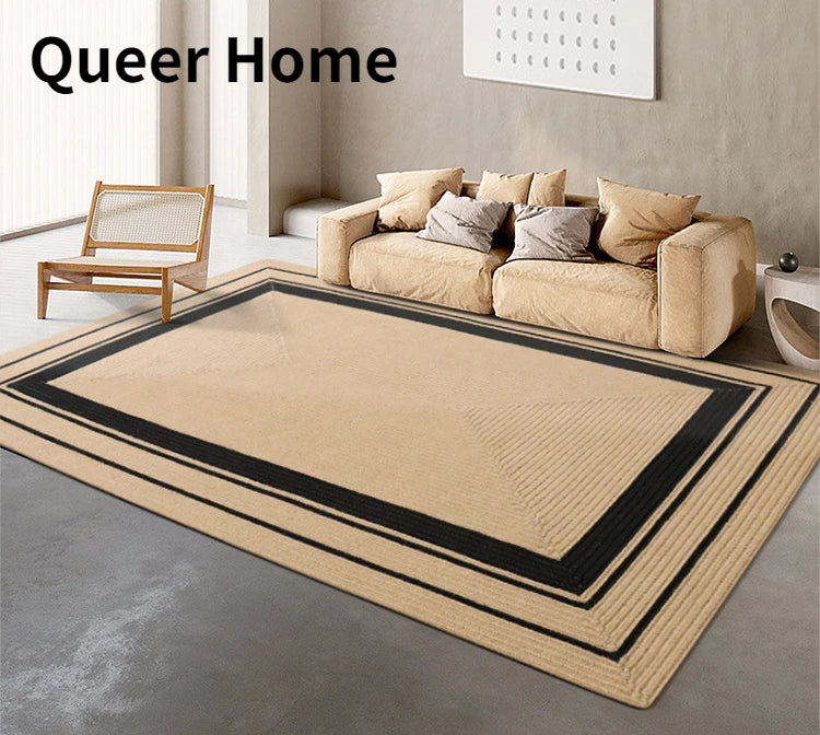 Living Room Carpet Home Decoration Natural Jute Hand Woven Bedroom Rug Fashion Minimalism Wear-resistant Durable Breathable Mat