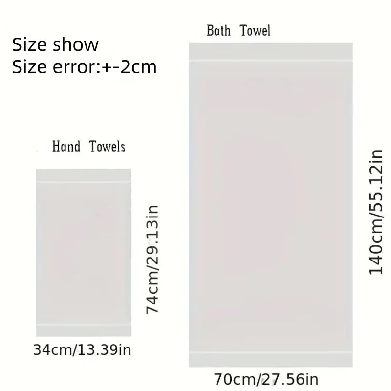 2pcs Set Black Bathroom Towel Sets 100% Cotton Embroidered Bathroom Towel Christmas Gift Sport Towel Sets Home Hotel Use 수건 세트