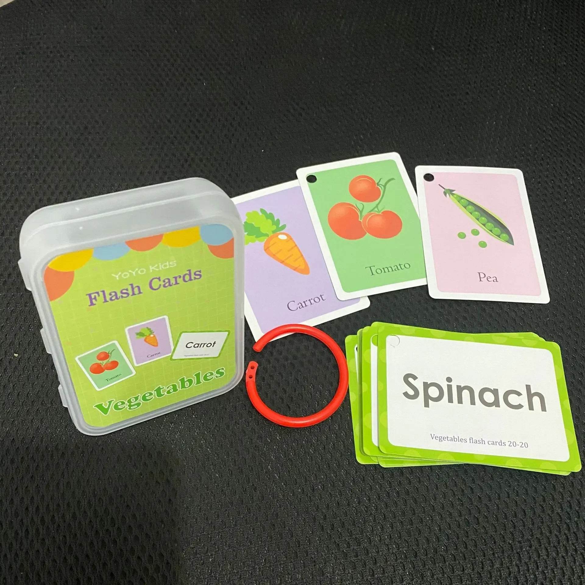 Kids English Words Learning Flashcards Reading Enlightenment Cards Home School Educational Toys Montessori Teacher Teaching Aids - AIAZ