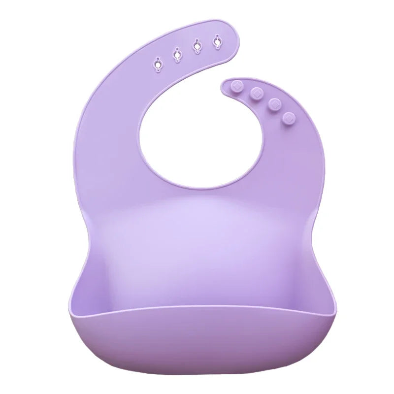 1PC Baby Lunch Apron Toddler Silicone Bibs Baby Kids Girl Boys Waterproof Saliva Cartoon Feeding Bib baby Silicone Bib Aprons