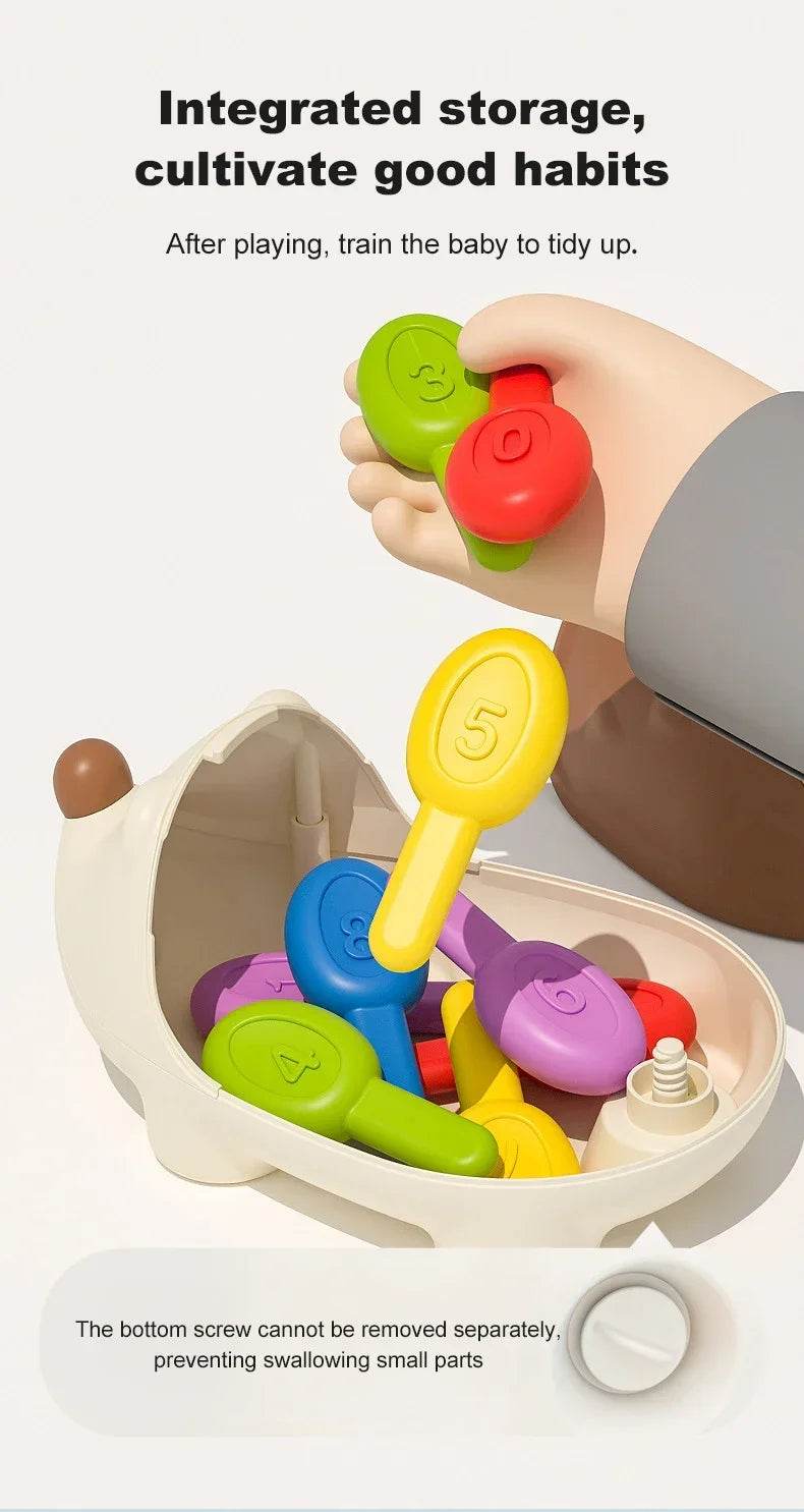 Hedgehog Montessori Educational Toy Fine Motor Toys for Toddlers Learning Counting & Training Develop Concentration Sensory Gift - AIAZ