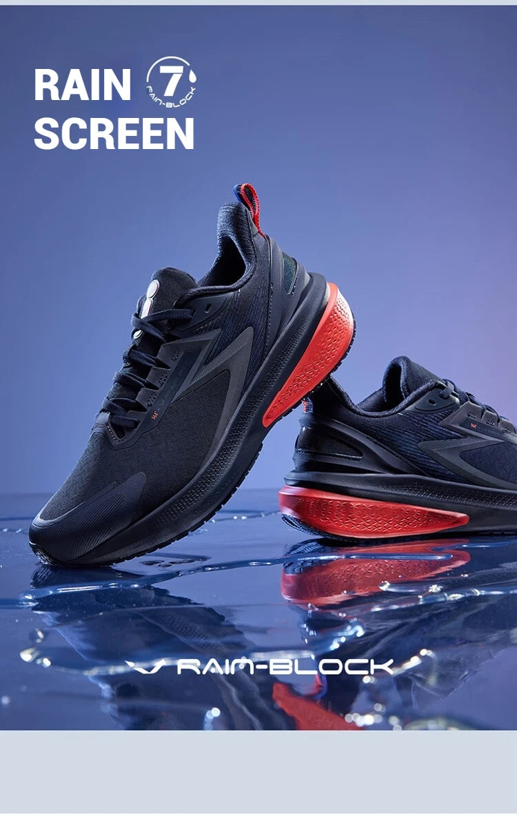 361 Degrees Rainblock 7.0 Men Running Shoes Anti Splash Rainproof Technology Non-Slip Cushioning Rebound Male Sneakers 672432239