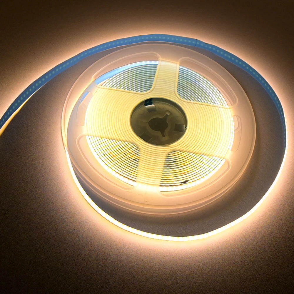 PIR Motion Sensor 12V COB LED Strip 1m 2m 3m 4m 5m Flexible Dimmable Timer Auto on/off Room Bed Light 3000K-6500K Warm White Kit