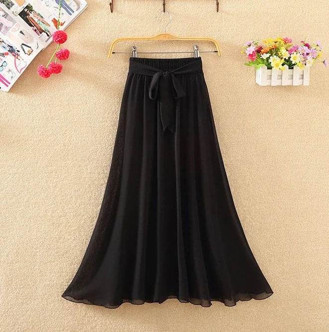 Skirts for Women Summer 2024 A Line High Waist Woman Skirt Casual Trend Modest Vintage Cheap Quality Korean Fashion Style Y2k V - AIAZ