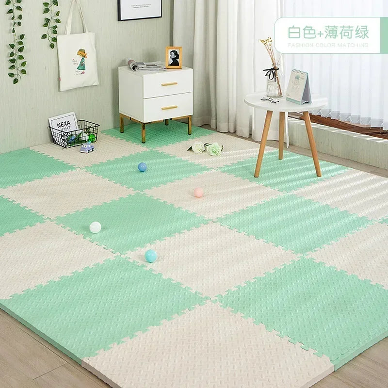30x30x1cm Baby Play Mats Plain Color Puzzle Mats EVA Foam Mat Kids Jigsaw Mats For Bedroom Protective Floor Tiles Mat Baby Games